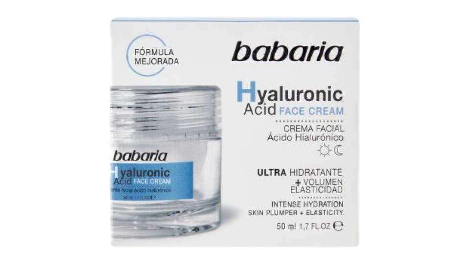 Babaria, Crema Viso con Acido Ialuronico 50 ml