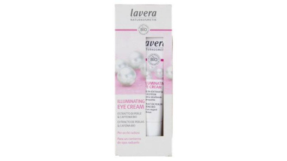 lavera Illuminating Eye Cream Estratto di Perle & Caffeina Bio 15 ml