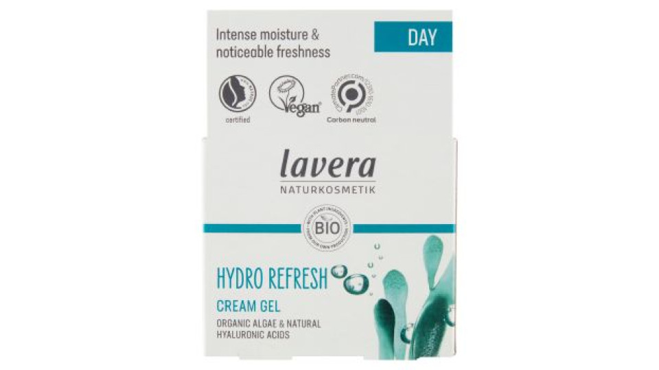 lavera Hydro Refresh Crema Gel Alga Biologica & Acidi Ialuronici Naturali 50 ml