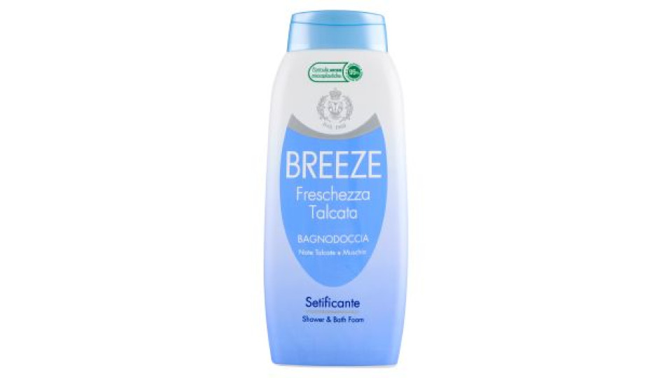 Breeze Freschezza Talcata Bagnodoccia Note Talcate e Muschio Setificante 500 mL