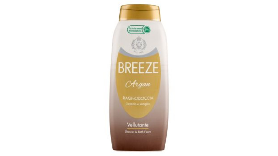 Breeze Argan Bagnodoccia Sandalo e Vaniglia Vellutante 500 mL