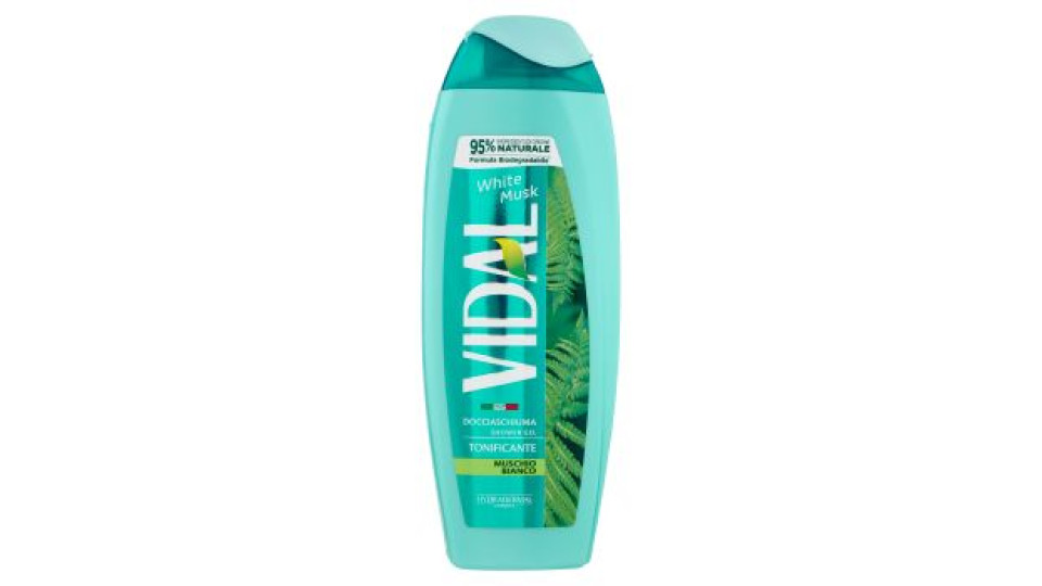 Vidal White Musk Docciaschiuma Tonificante Muschio Bianco 250 ml