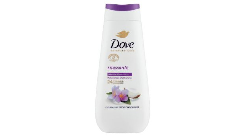 Dove Advanced Care Docciaschiuma rilassante gelsomino e latte di cocco 225 ml