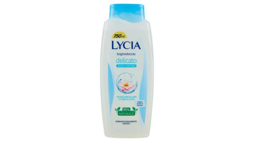 Lycia bagnodoccia delicato Senza Sapone Acqua Micellare e Fiori di Loto 750 ml