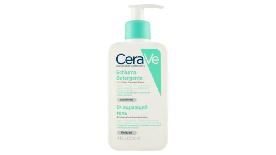 CeraVe Schiuma Detergente per Pelli da Normali a Grasse 236 ml