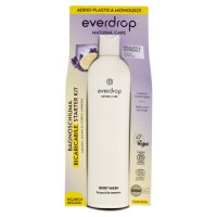 everdrop Natural Care Bagnoschiuma Ricaricabile Starter Kit Limone - Legno di Cedro - Lavanda