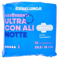 Esselunga Assorbenti ultra con ali notte 29,5x16 cm 12 pz