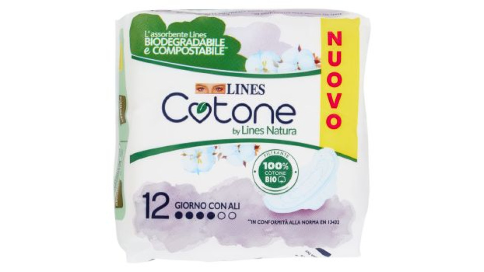 Lines Cotone by Lines Natura Giorno con Ali 12 pz