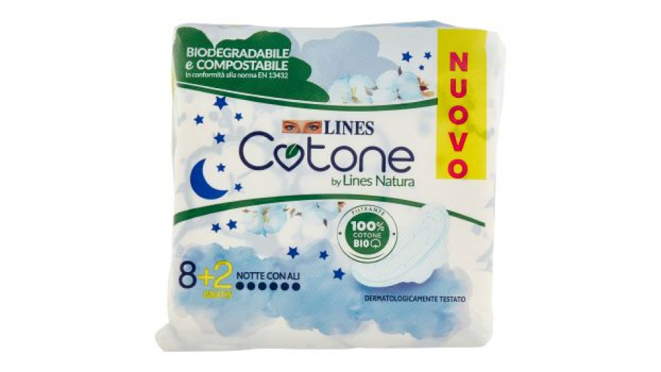 Lines Cotone by Lines Natura Notte con Ali 8 + 2 pz