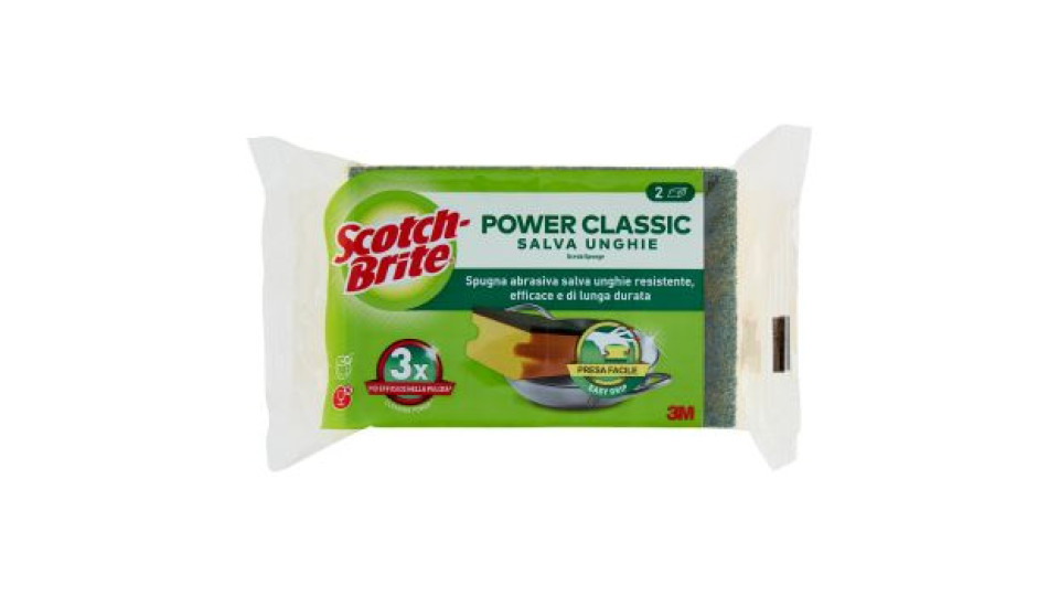 Scotch-Brite® Power Classic Spugna Salva Unghie 2 pezzi