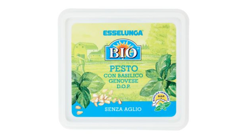 Esselunga Bio Pesto con basilico genovese D.O.P. senza aglio 140 g