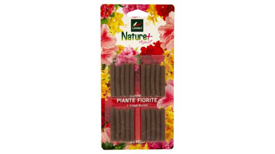Landen Nature+ Azovit Piante Fiorite Concime Naturale in bastoncini a lunga durata 20 pz