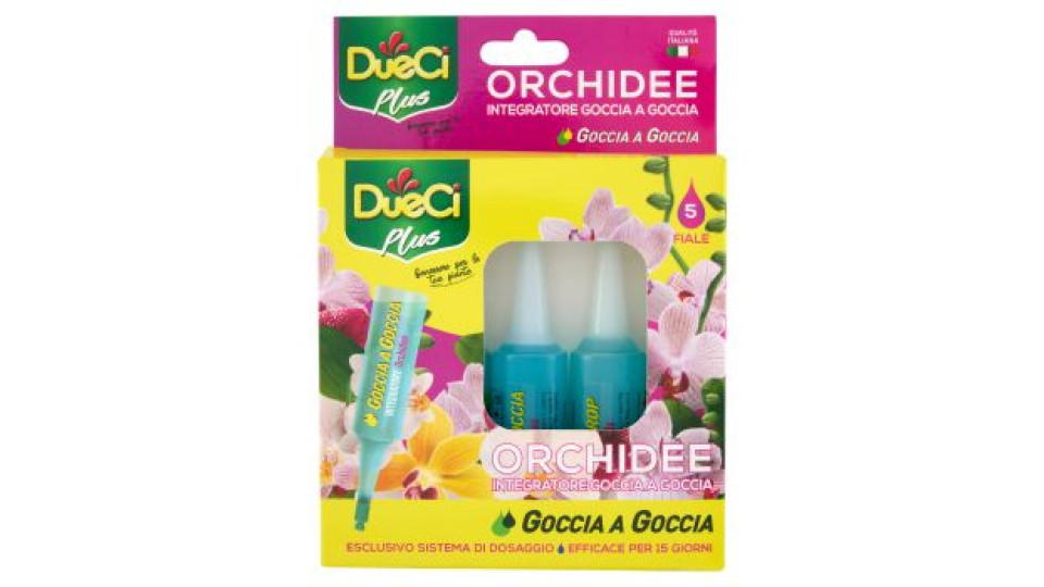 DueCi Plus Goccia a Goccia Orchidee Fiale 5 x 32 ml