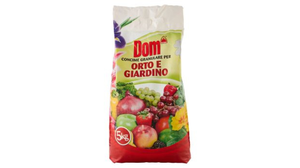 Dom Sementi Concime Granulare per Orto e Giardino 5 kg