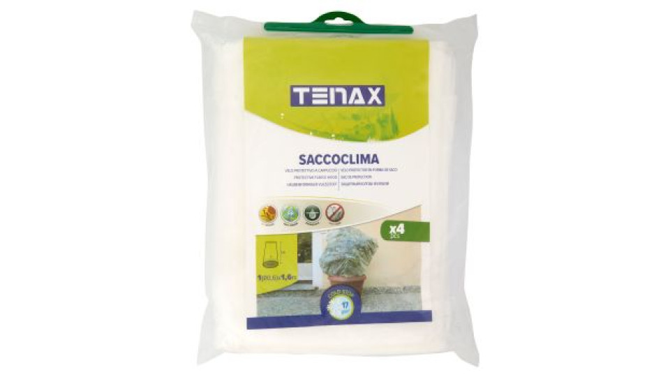 Tenax, Saccoclima velo protettivo a cappuccio 1(Ø0,6)x1,6 m 4 pezzi