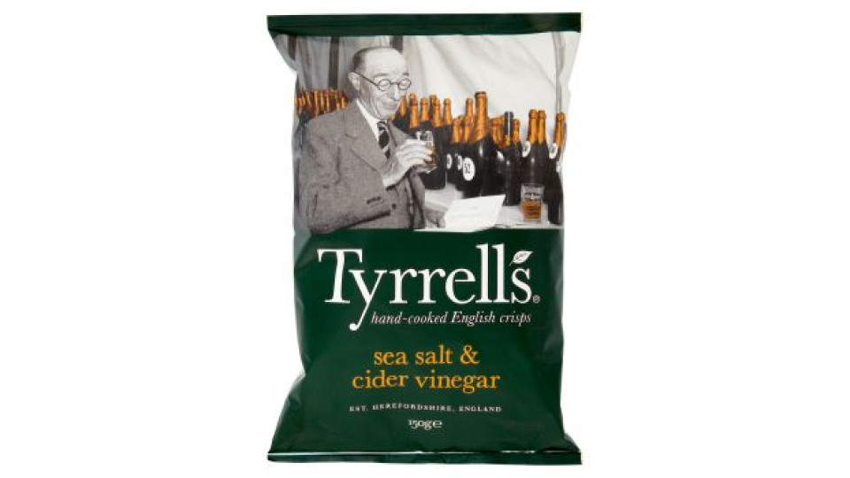 Tyrrells sea salt & cider vinegar 150 g