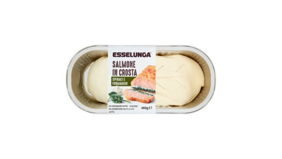 Esselunga Salmone in crosta spinaci e formaggio 450 g