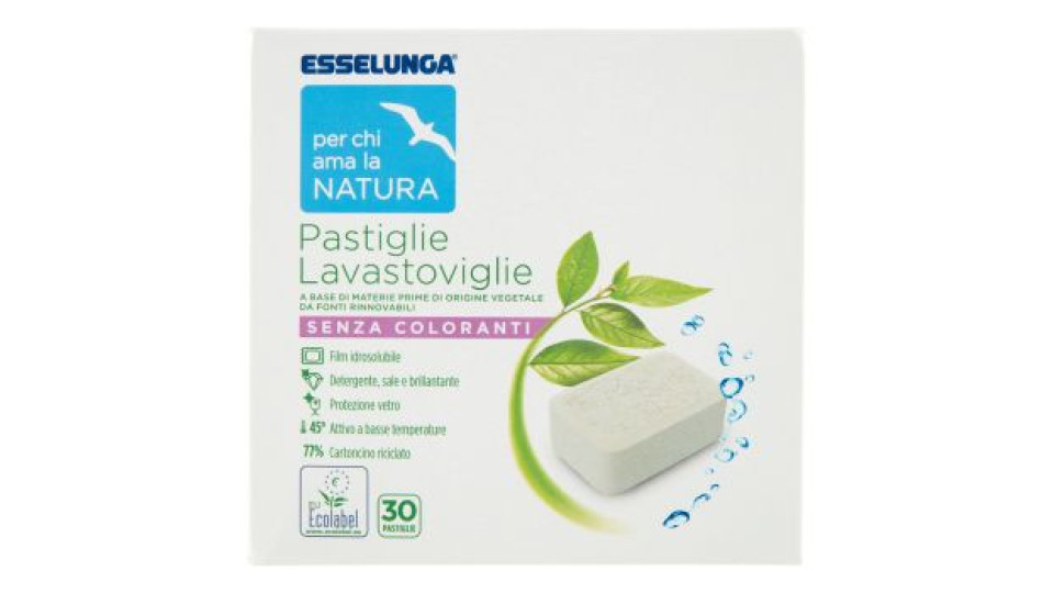 Esselunga Per chi ama la natura Pastiglie lavastoviglie 30 x 16 g