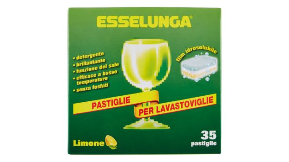 Esselunga Pastiglie per lavastoviglie limone 35 x 18 g