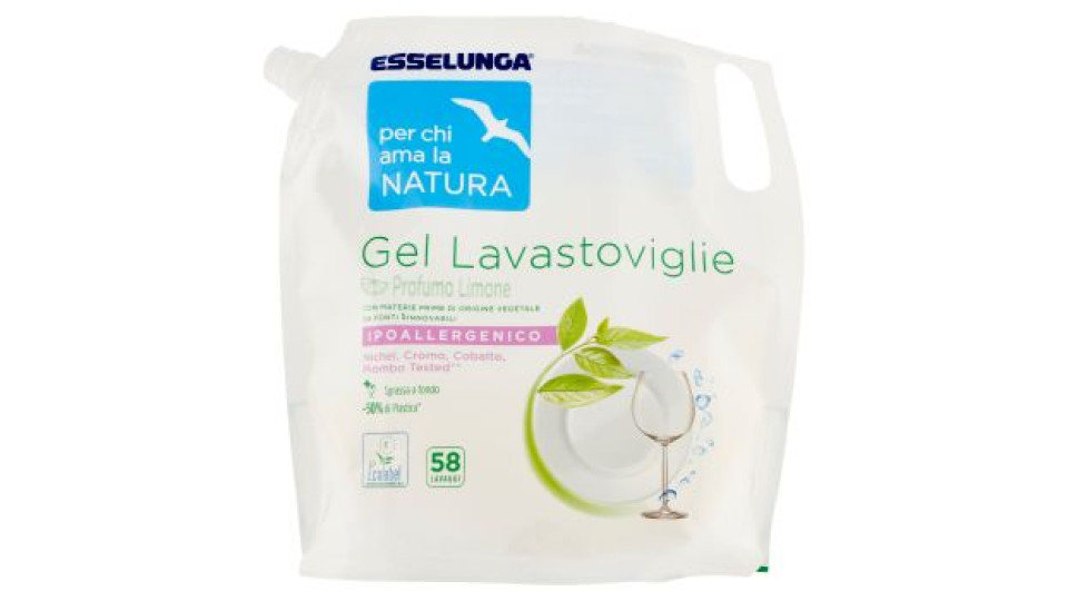 Esselunga Per chi ama la natura Gel lavastoviglie profumo limone 1000 ml