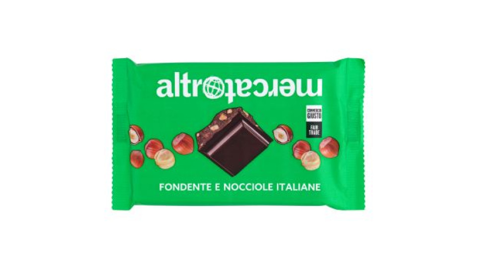 altromercato Fondente e Nocciole Italiane 85 g