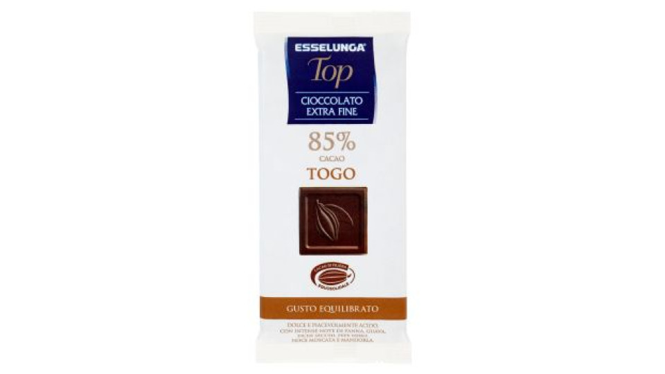Esselunga Top Cioccolato extra fine 90% cacao fine 100 g