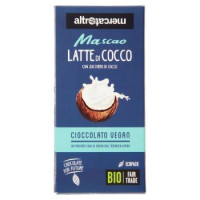 altromercato Bio Mascao Latte di Cocco Cioccolato Vegan 80 g