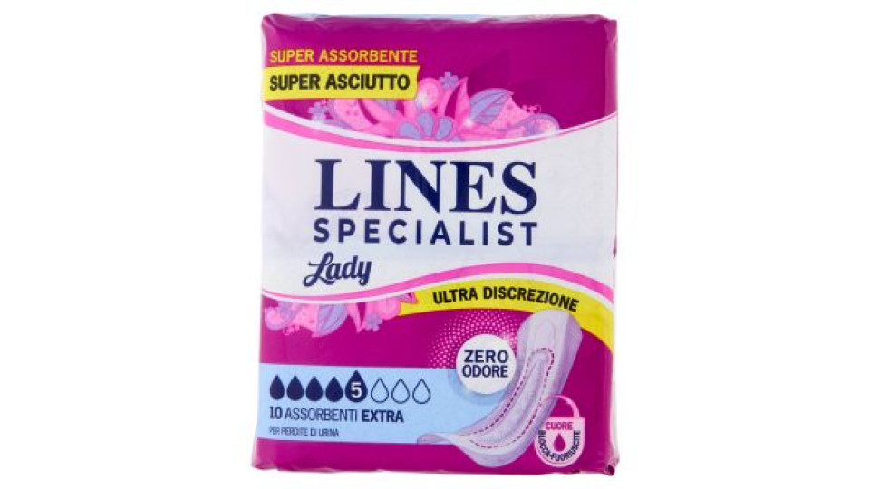 Lines Specialist Lady Assorbenti Extra 10 pz