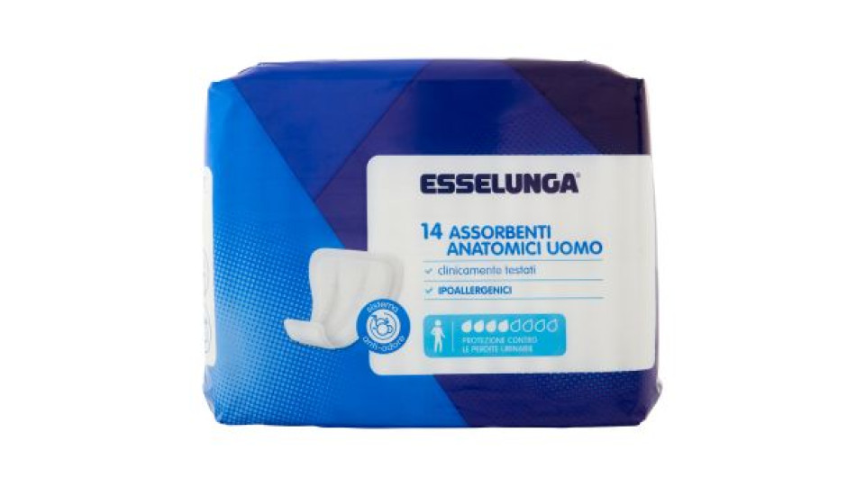 Esselunga Assorbenti anatomici uomo 14 pz