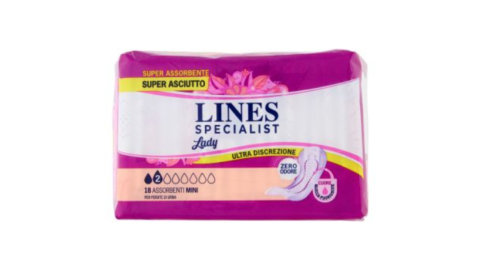 Lines Specialist Lady Assorbenti Mini 18 pz