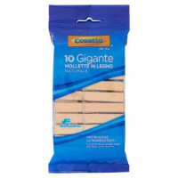Cosatto Linea Bucato Gigante Mollette in Legno Naturale la Friulana 10 pz