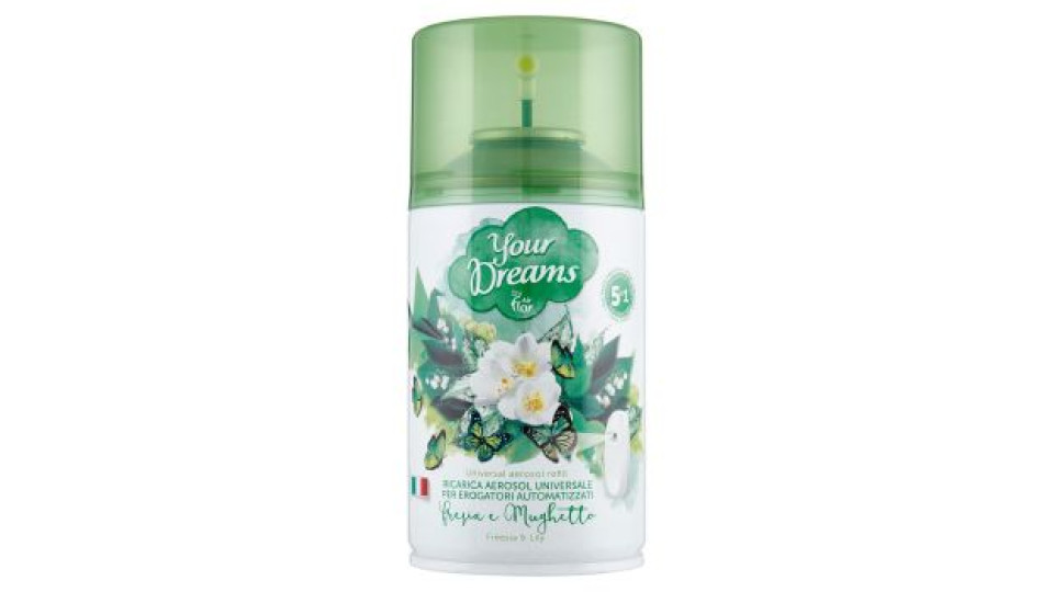 Air Flor Your Dreams Ricarica Aerosol Universale Fresia e Mughetto 250 ml