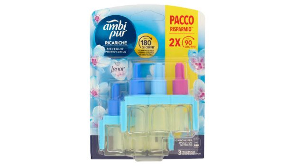 Ambi Pur, 3Volution profumatore per ambienti elettrico assortito 2x20 ml
