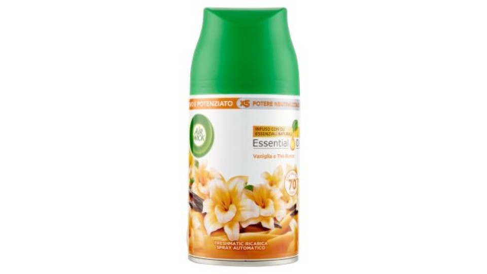 Air Wick Freshmatic Ricarica Vaniglia e Thè Bianco Profumatore per ambiente 250 ml