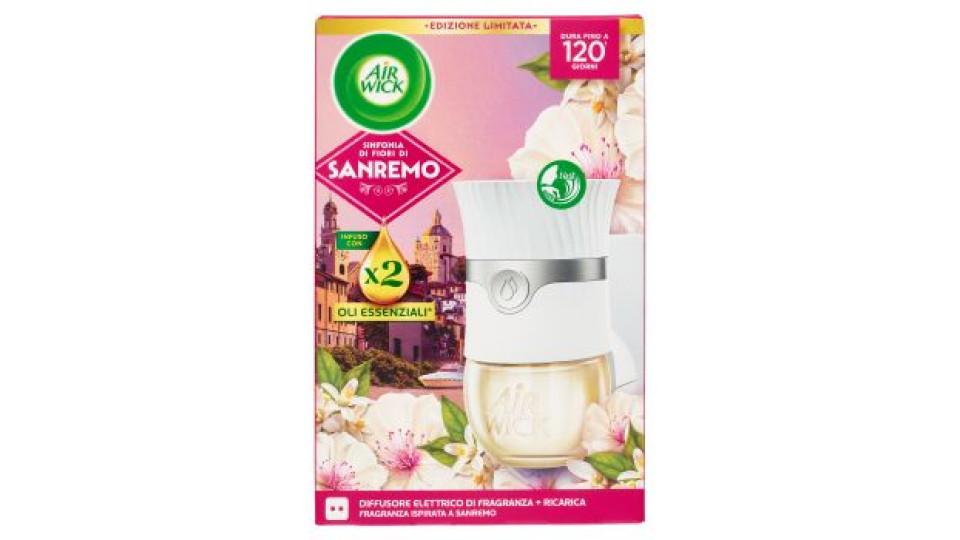 Air Wick Diffusore di Fragranza con oli essenziali profumazioni assortite Vaniglia o Peonia 19 mL