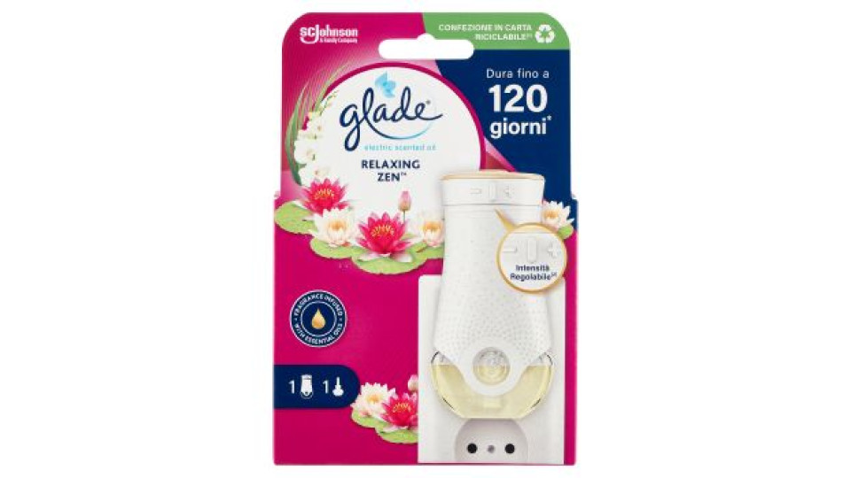 Glade liquido elettrico Profumatore per Ambienti con Olii Essenziali, Fragranza Relaxing Zen 20ml