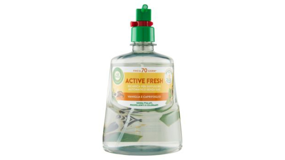 Air Wick Active Fresh Ricarica per Diffusore Automatico Vaniglia Profumatore per ambiente 228 ml
