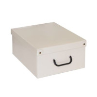 Scatola in cartone per armadio, con coperchio e maniglie, misura 32x42x17,5 cm