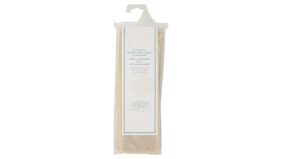 Cassetto Ordinatore Small 16 scomparti Tessuto non tessuto 28x28x9 cm