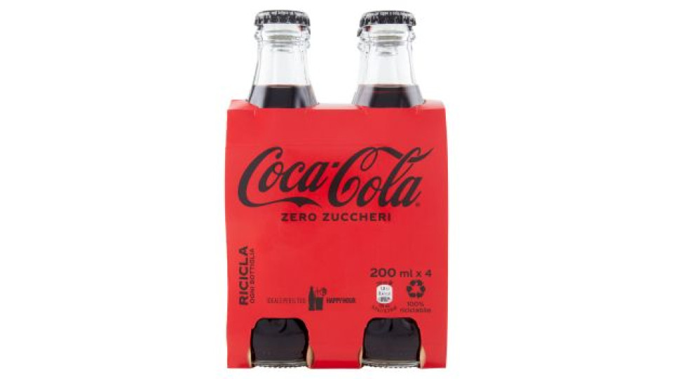 COCA-COLA Zero Zuccheri Vap 4 x 200 ml