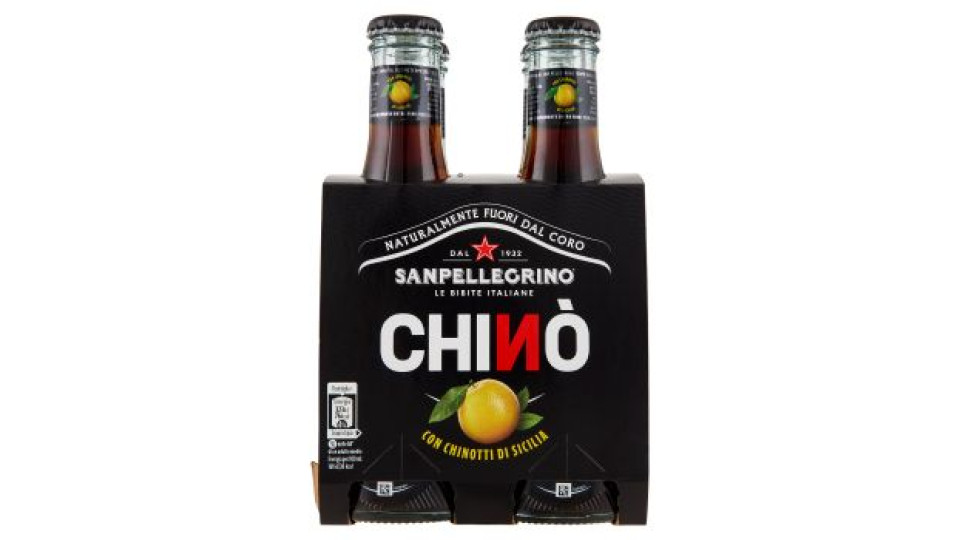 BIBITE SANPELLEGRINO, Bevande Gassate, Chinò, Vetro 4x20cl
