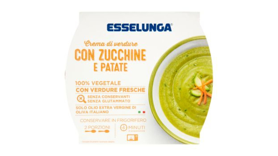 Esselunga Crema di verdure con zucchine e patate 620 g
