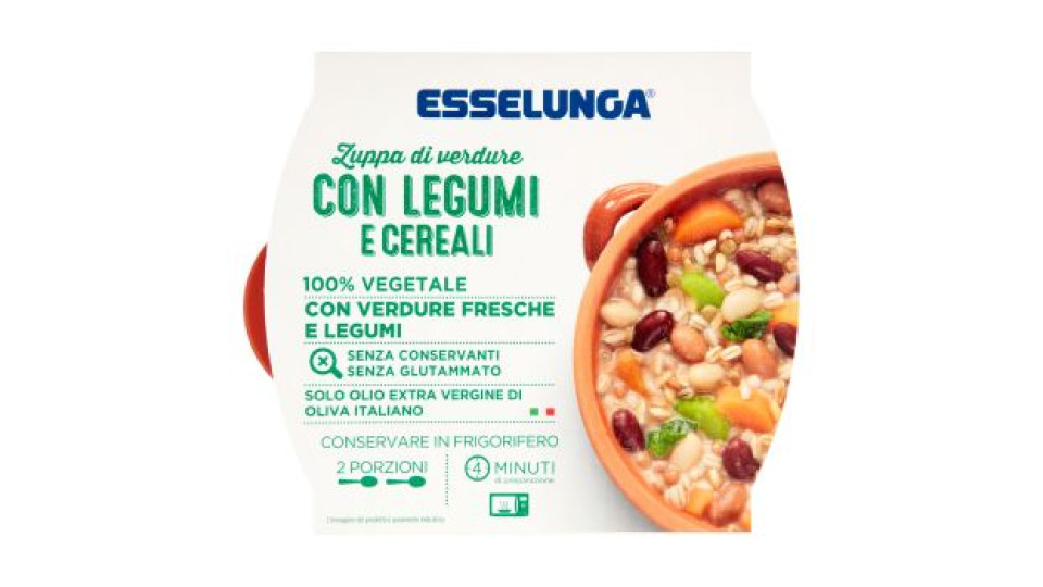 Esselunga Zuppa di verdure con legumi e cereali 620 g