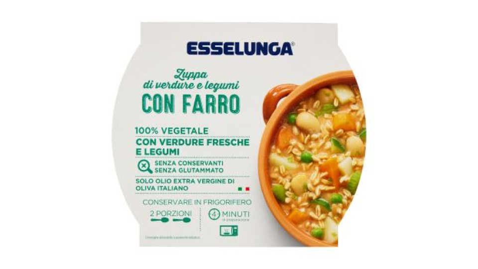 Esselunga Zuppa di verdure e legumi con farro 620 g