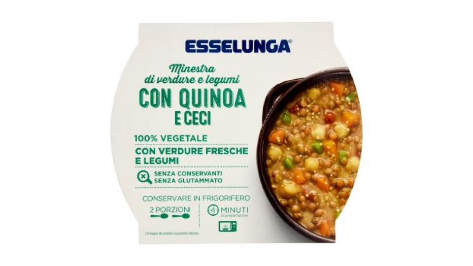 Esselunga Minestra di verdure e legumi con quinoa e ceci 620 g