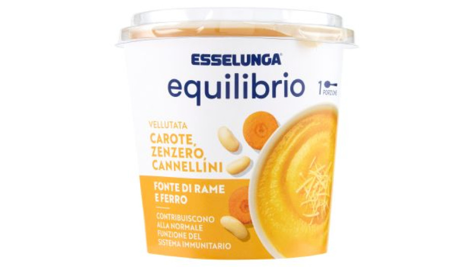 Esselunga Equilibrio Vellutata carote, zenzero, cannellini 400 g