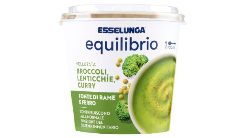 Esselunga Equilibrio Vellutata broccoli, lenticchie, curry 400 g