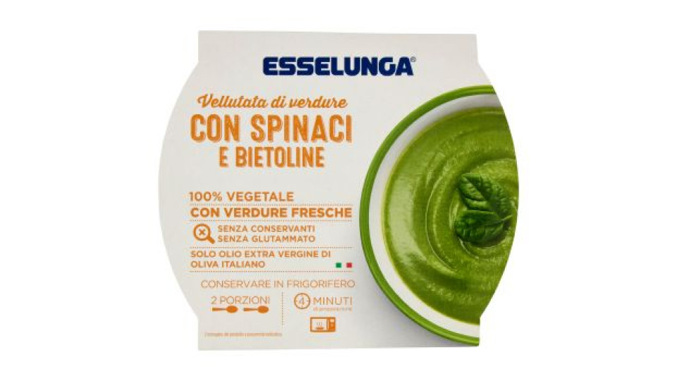 Esselunga Vellutata di verdure con spinaci e bietoline 620 g