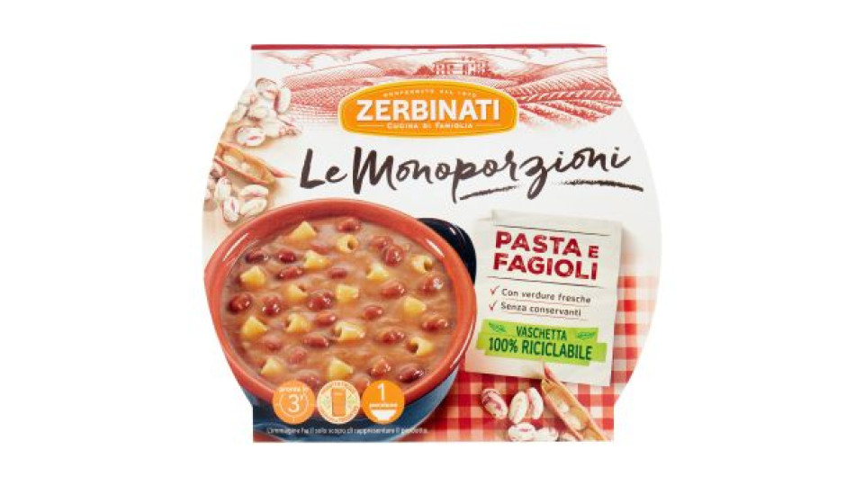 Zerbinati Le Monoporzioni Pasta e Fagioli 310 g