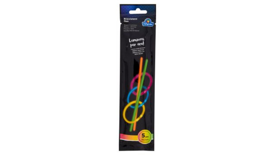The Party Cube Braccialetti Fluo 5 pz